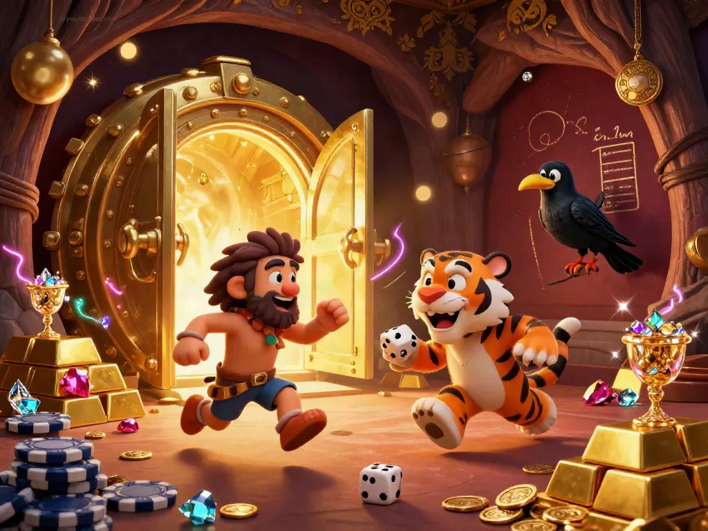 Experience bóng đá trực tuyến socolive in this lively prehistoric casino with cartoon caveman, tiger, and treasures.