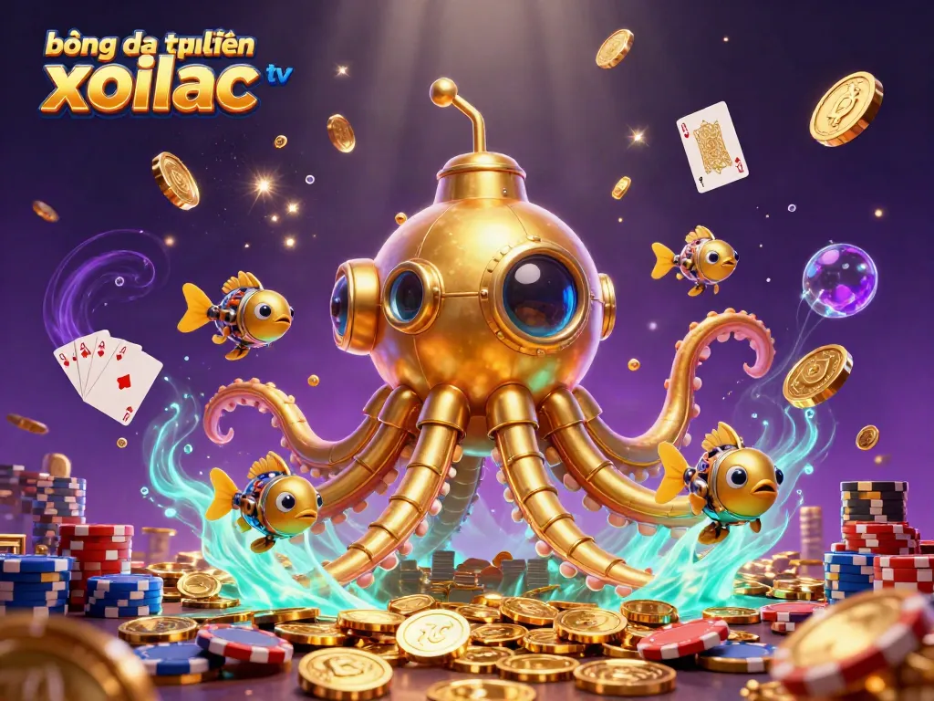 Experience exciting bóng đá trực tuyến xoilac tv with vibrant gambling elements and 3D characters.