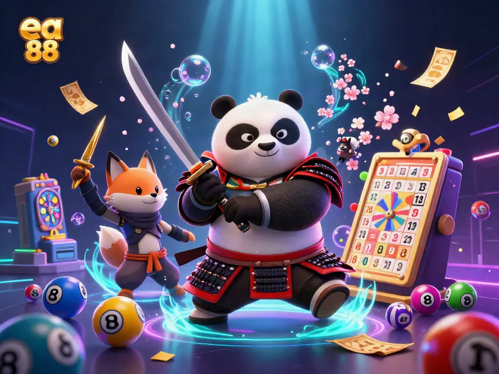 Experience the excitement of ea 88 with a vibrant 3D gaming scene featuring dynamic characters and engaging elements.