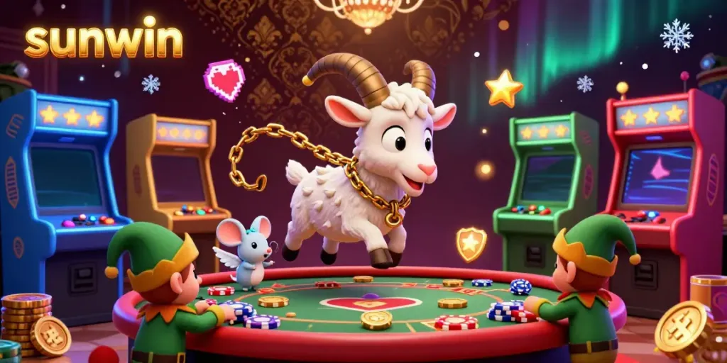 Experience the thrilling action at sunwin casino with lively characters and vibrant game elements in a stunning 3D scene.