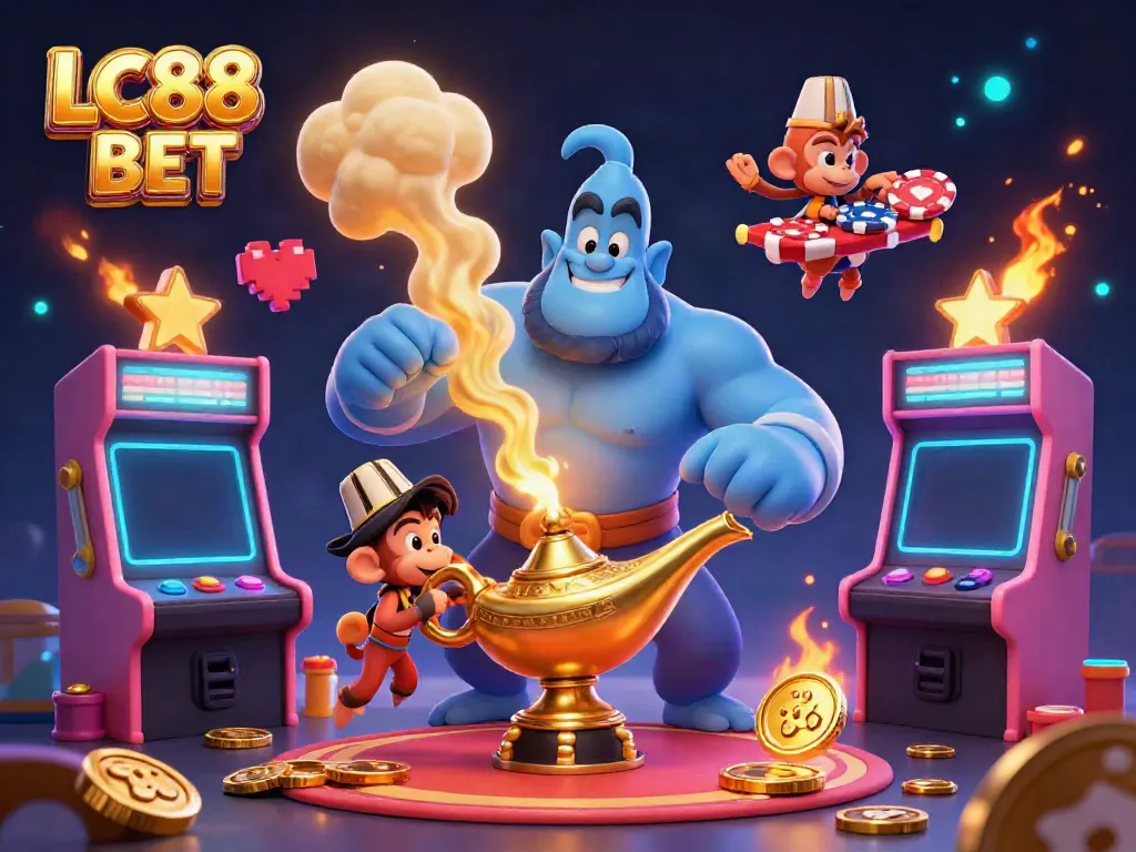 Experience thrilling adventures and winning strategies in LC88 BET's vibrant gaming world full of fantasy elements.