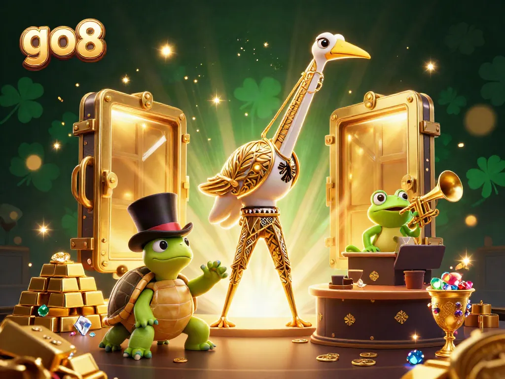 Experience the vibrant go8 casino scene filled with sparkling treasures and game excitement.