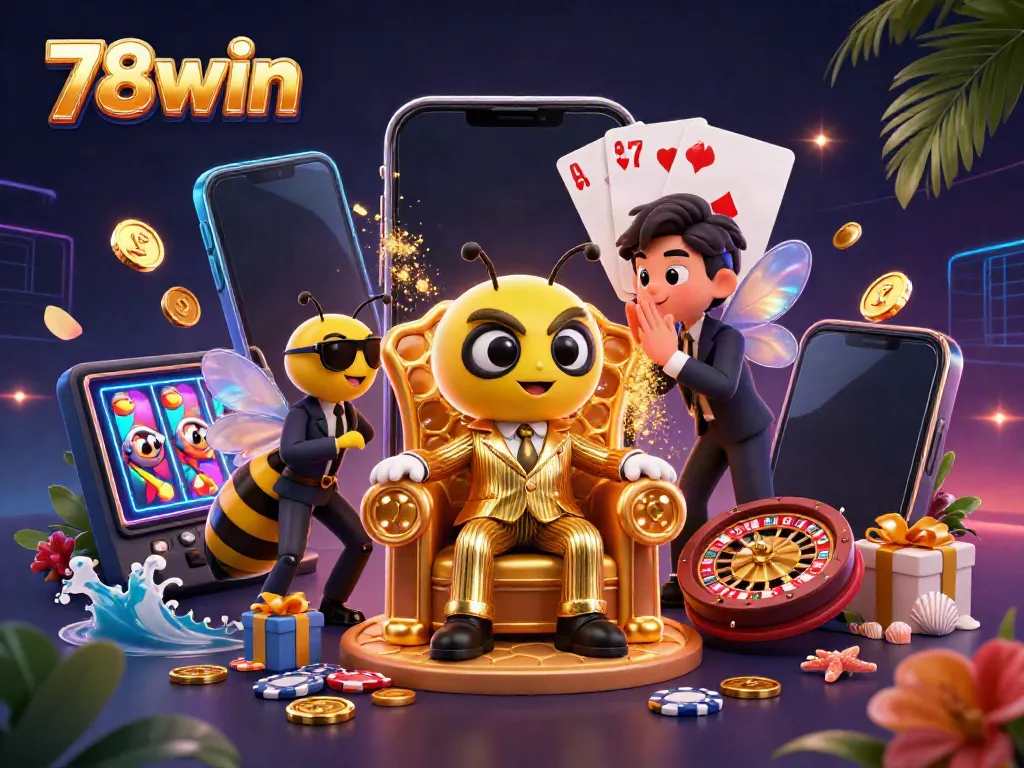 Experience thrilling wins at 78win with colorful slot games and dynamic casino elements.