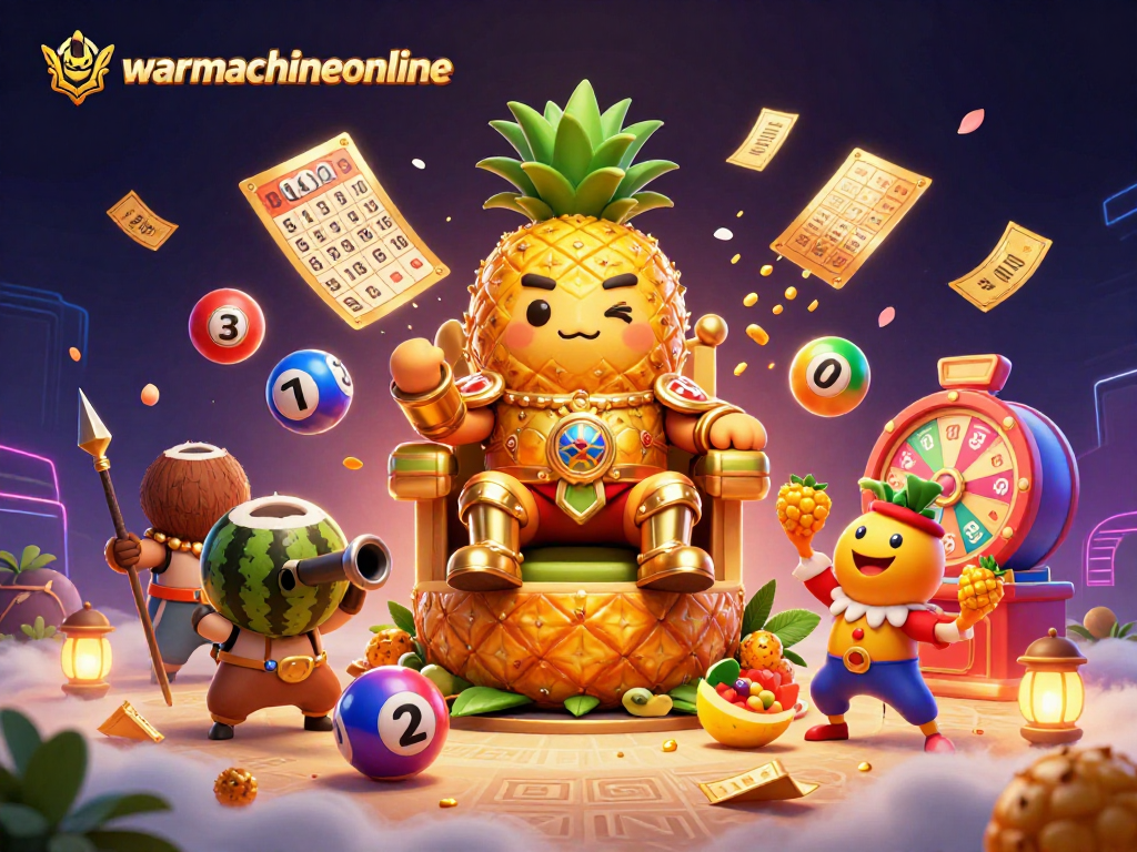 Experience the vibrant action of warmachineonline casino with a rotating prize wheel and golden elements.