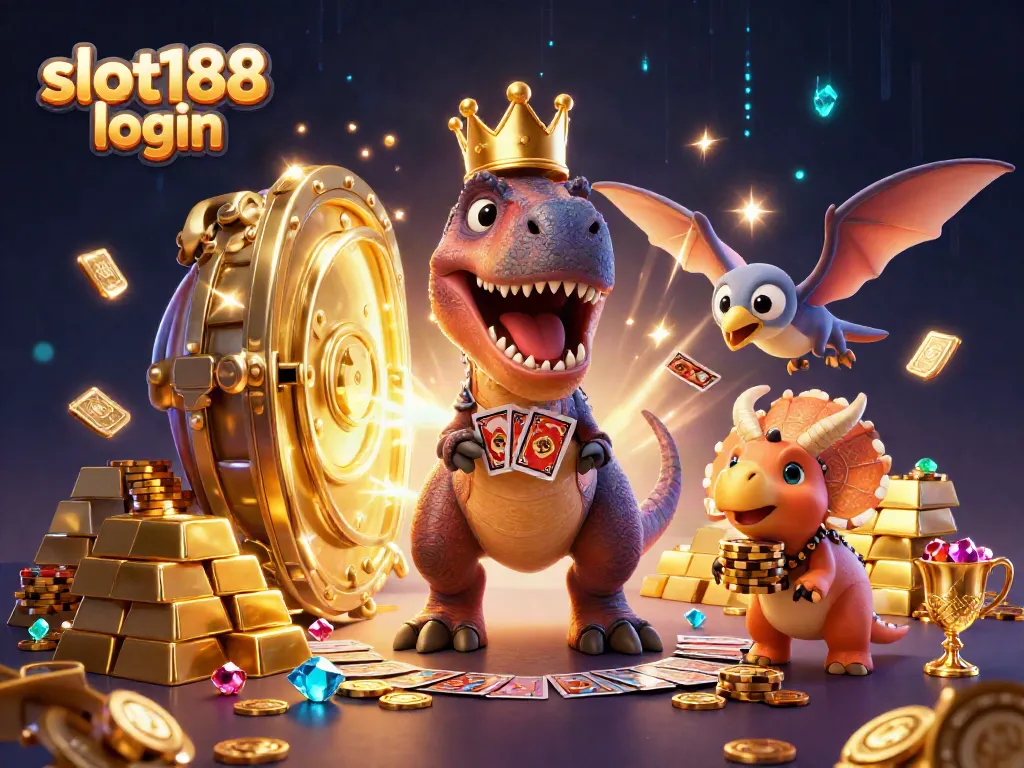 Mengakses slot188 login dengan mudah, sambil menikmati permainan kartu bersama karakter animasi kartun imut.