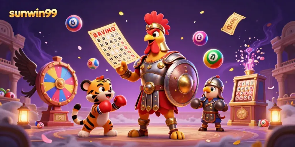 Engage with exciting casino themes featuring sunwin99's animated characters and vibrant game elements.