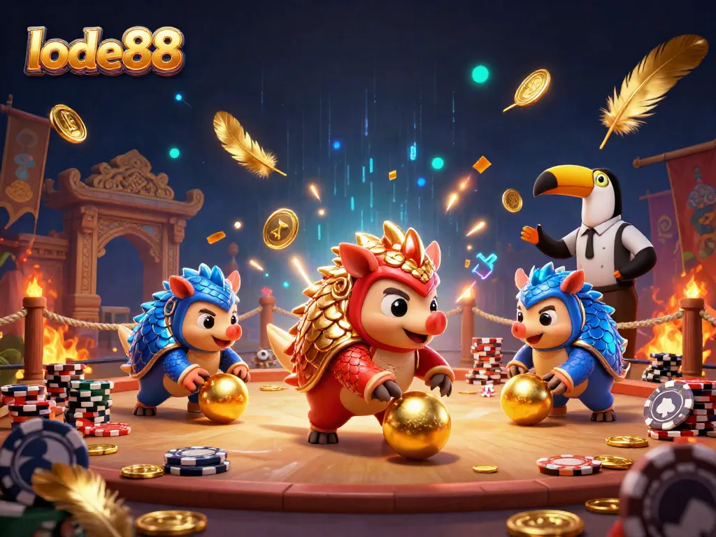 Experience thrilling gameplay at lode88 with vivid pangolins and dynamic casino elements.