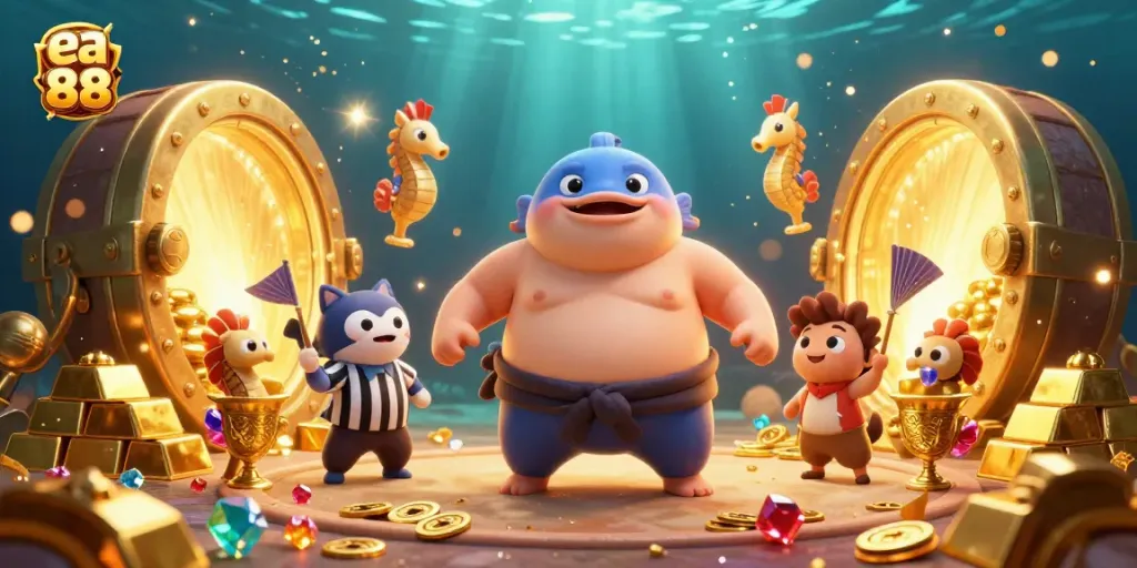 ea 88: Experience the thrill of winning with this dynamic casino underwater scene.